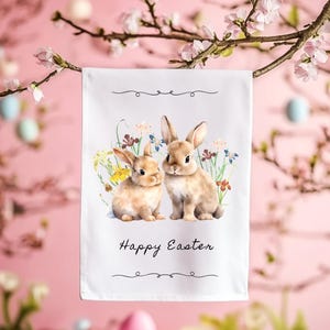 Easter Tea Towel, Easter Bunny Kitchen Towel, Easter Hand Towel, Easter Decor, Spring Kitchen, Easter Gift, Kitchen Towel, Decorative Towel