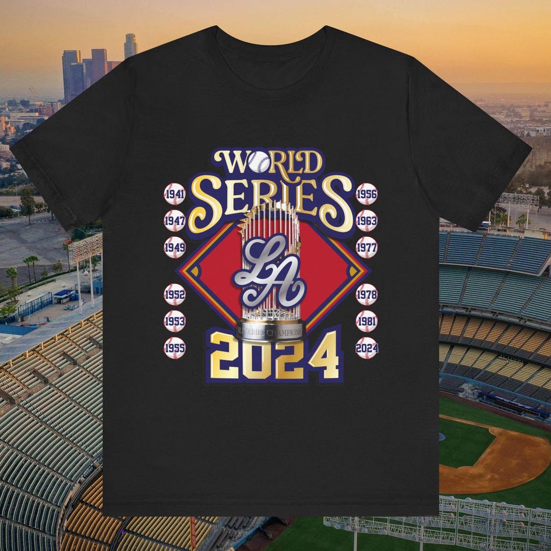 Dodgers World Series 2024 Champions T-shirt - Unisex Baseball Tee - Etsy