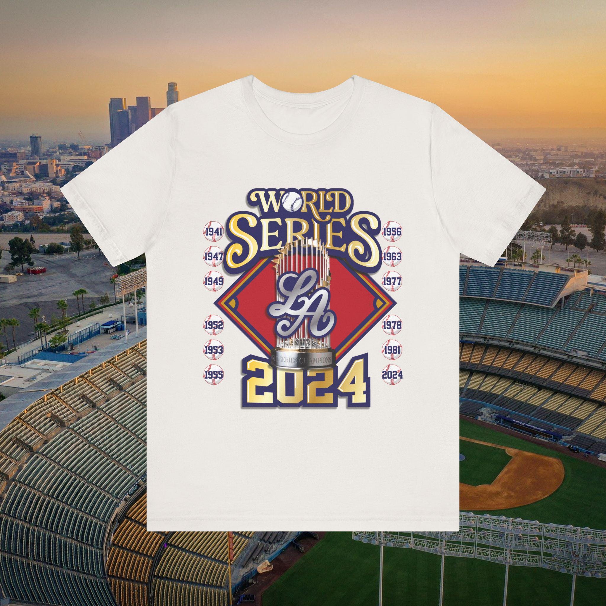 Dodgers World Series 2024 Champions T-shirt – Unisex Baseball Tee