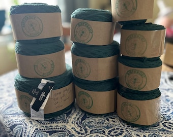 Geregenereerde 100% katoengaren smaragdgroen 750 g/1600 yd 8-laags DK