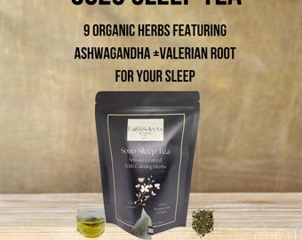 Té para dormir (15 bolsitas de té, 30 g) • Sin microplásticos • Valeriana, ashwagandha y hierbas orgánicas