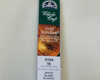 DMC Charles Craft Gold Standard White Aida 16 Count 20"x24"