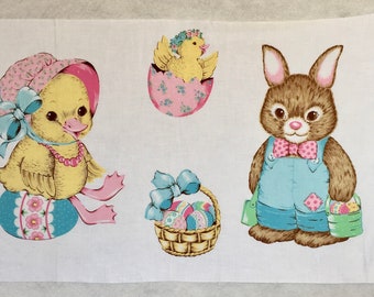 Wamsutta Easter Chick & Bunny Applique