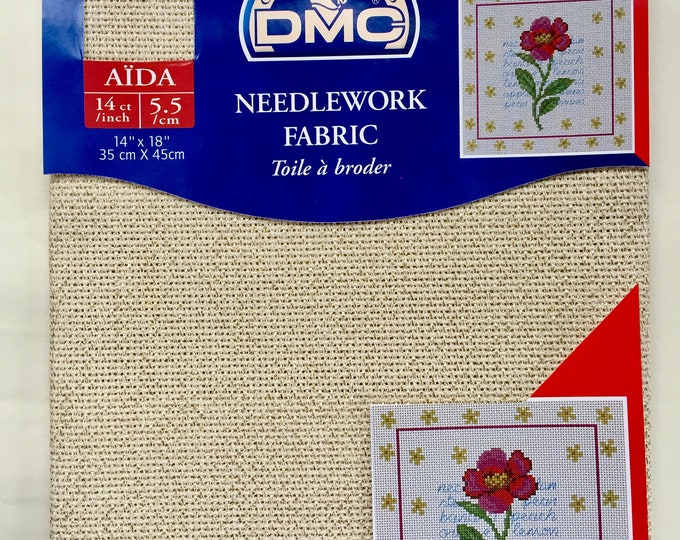 14 Count Metallic Gold DMC Aida Cloth 14x18 Etsy