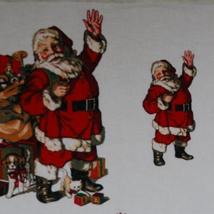 Vintage Santa Applique Panel