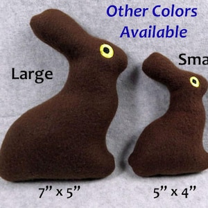 Chocolate Bunny Dog Toy With or Without Squeaker