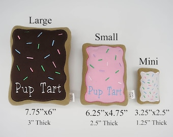 Pup Tart Dog Toy with Squeaker or without Squeaker