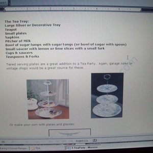 TEA PARTY PLAN: Directions, Ideas and Recipes image 3