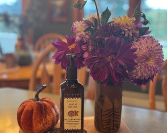 Live Edge Wood Riser-Rustic Wood Display Stand-Farmhouse Kitchen Counter Riser-Coffee Bar or Bathroom Decor