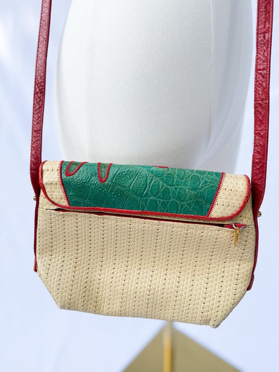 Vintage Patchwork Crossbody Bag - image 5