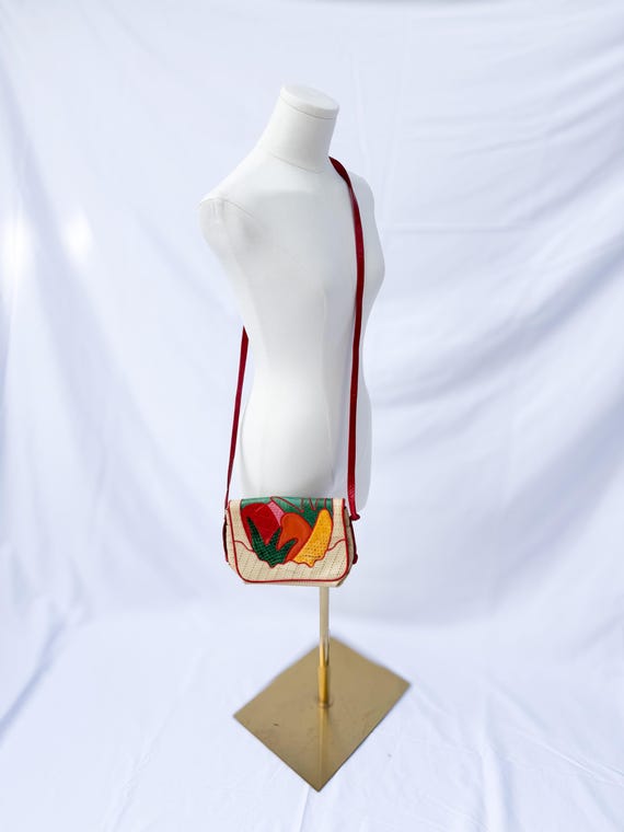 Vintage Patchwork Crossbody Bag - image 2