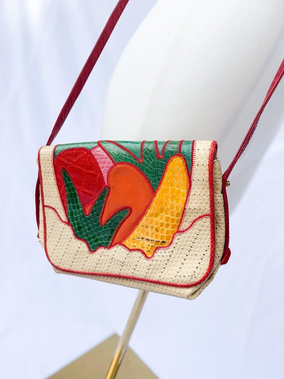Vintage Patchwork Crossbody Bag - image 4