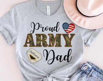 Custom Proud Army Family Shirt: USA Military Outfit tee,