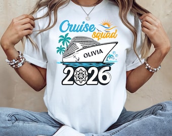 Family Cruise Squad Shirt: Cruise travel t-shirt, Group Matching Vacation, Custom Family Cruise Shirts carnival Cruise tess