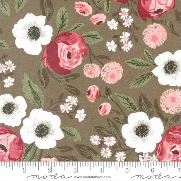 Lovestruck Bramble 5190 16 by Lella Boutique for Moda Fabrics - Cabbage Rose - Boho Floral-Price for 1/2 Yard