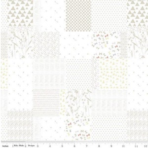 Hush Hush Patchwork C11175-PATCHWORK designed by Minky Kim for Riley Blake Designs  Low Volume fabric - Price for 1/2 yard