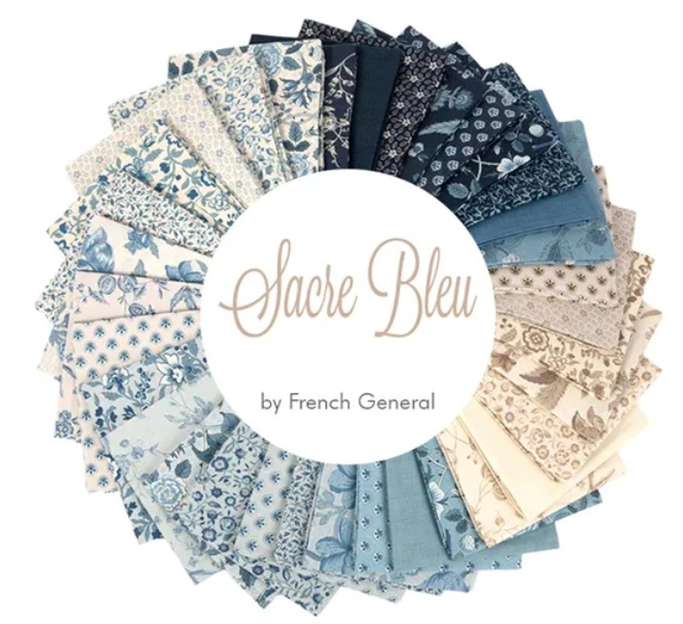 Sacre Bleu Jelly Roll® 13970JR Moda Precuts Jelly Roll 100% cotton fabric 2.5" quilt strips by Moda French General