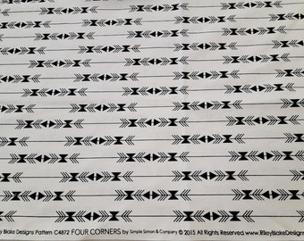 Four Corners 2015 by Simple Simon & Company for Riley Blake Designs-CA4872 White-SW Fabric-Out of Print-Rare Fabric-Price per yard