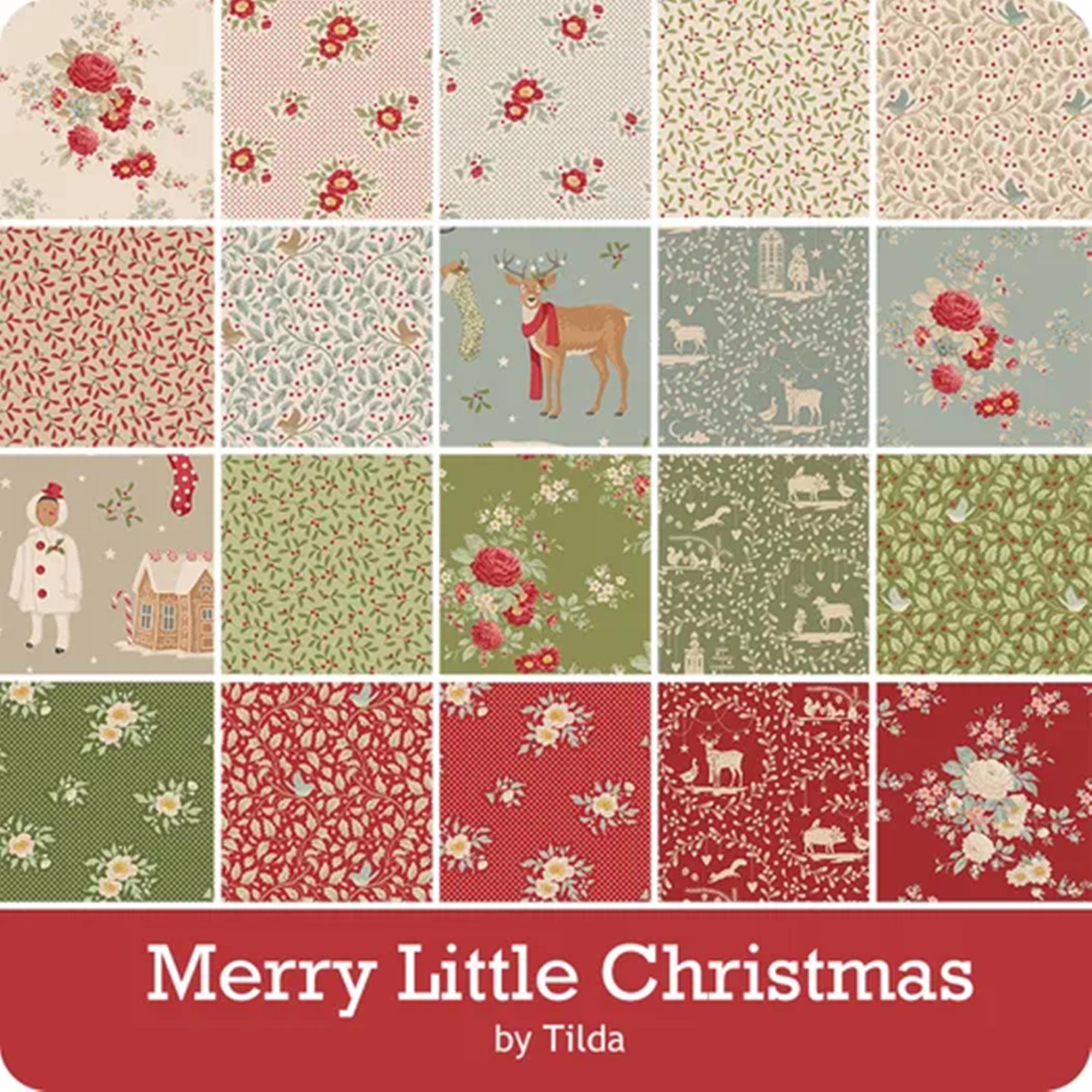 Tilda 1/2 Yard Bundle Merry Little Christmas by Tone Finnanger (20) Sku ...