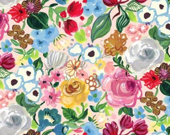 Summer Garden -DJL2245MULTI by Jennifer Orkin Lewis for Dear Stella - August Wren - Boho Floral -DJL2245MULTI-Price for 1/2 yard