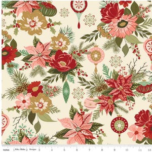 Glisten Main Eggnog C16220-EGGNOG designed by Sandy Gervais for Riley Blake Designs-Price for 1/2 yard