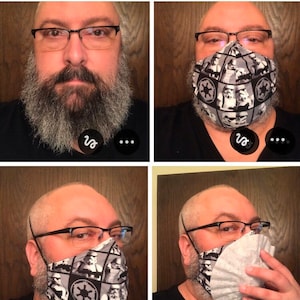 Big & Tall Beard Face Mask image 1