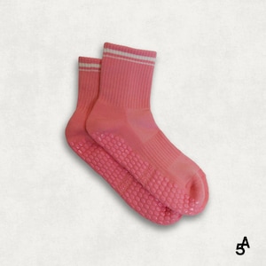 Calzini rosa Cozy per pilates / calzini antiscivolo / calzini adesivi / calzini per yoga, pilates, lagree, barre