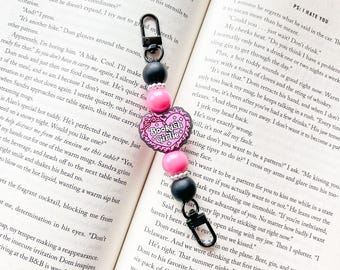 Cinturino per e-reader Bookish Girlie in silicone con perline