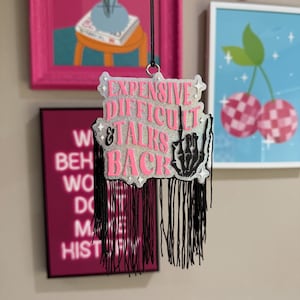 Expensive, Difficult, Talks Back Holographic Car Freshie: Scented Car Air Freshener image 6