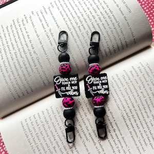 Beaded Kindle Strap: "Give Me Touch Her Vibes" E-Reader Accessory