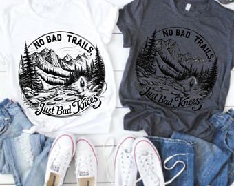 Lustiges Wander-T-Shirt: Keine schlechten Wege, Outdoor Adventure Tee