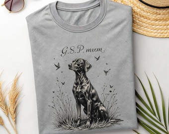 GSP Mum Shirt: German Shorthaired Pointer Dog Mom Tee