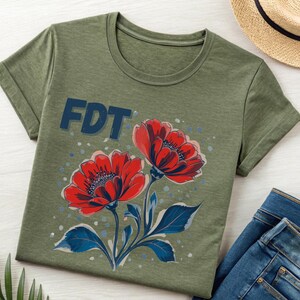 FDT Floral Print Shirt - Anti-Trump Political Tee