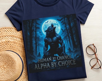 Fierce Werewolf Graphic Tee: Gothic Horror Alpha Wolf T-Shirt