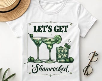 Let's Get Shamrocked T-Shirt: Funny St. Patrick's Day Irish Drinking Tee