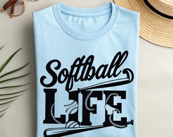 Camiseta de Softbol LIFE: Divertida camiseta de lanzamiento rápido, regalo para amantes del deporte