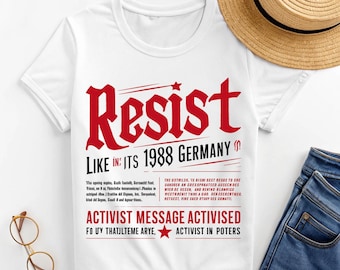 Resist T-Shirt: Bold Political Activism Tee