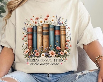 Bücher Stapel T-Shirt: Buch Liebhaber Geschenk