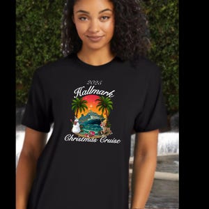 Hallmark Christmas Cruise (Sunset) T-shirt met ronde hals Kerstmis in juli - korting op vaste verzendkosten