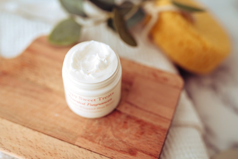 Sunshine and Citrus, Whipped Shea Butter, Whipped Body Butter, 4 oz. Jar, Scented Moisturizer image 1