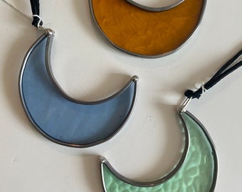 Pick Your Color Stained Glass Moon