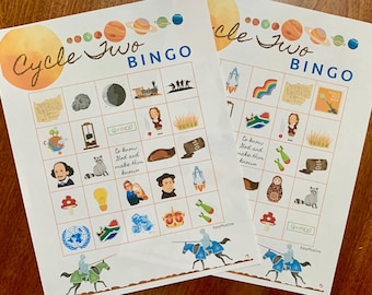 Juego de Bingo Ciclo 2 - Conversaciones Clásicas - Digital - Juego de Reseña