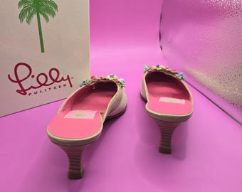 Lilly Pulitzer Mule Twill with Flowers