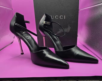 Gucci 4&quot; Metal Stiletto