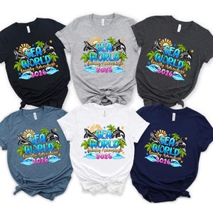 Custom Sea World Family Adventure 2026, Family Sea World Shirts, Sea World Family Vacation Tee, Family Cruise Shirts,Cruise Trip Group Shirt imagem 1
