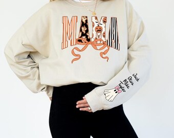 Personalized Spooky Mama Halloween Sweatshirt - Custom Name Gift