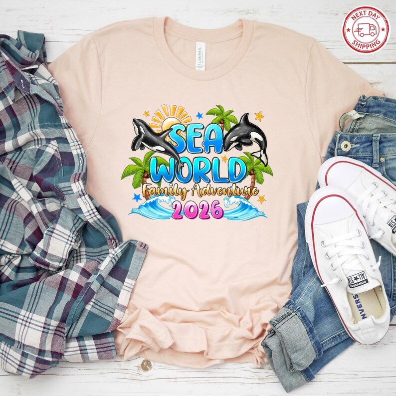 Custom Sea World Family Adventure 2026, Family Sea World Shirts, Sea World Family Vacation Tee, Family Cruise Shirts,Cruise Trip Group Shirt imagem 6