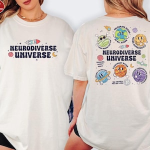 Comfort Colors® Autism Awareness Shirt, Neurodiverse Universe Shirt, Sped Teacher Gift, Neurodiversity Shirt, ABA Therapy, Special Education
