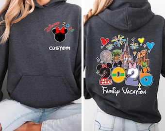 Custom 2026 Disney Family Vacation Sweatshirt, Mickey and Friends Family Matching Sweaters, Disneyland Hoodie