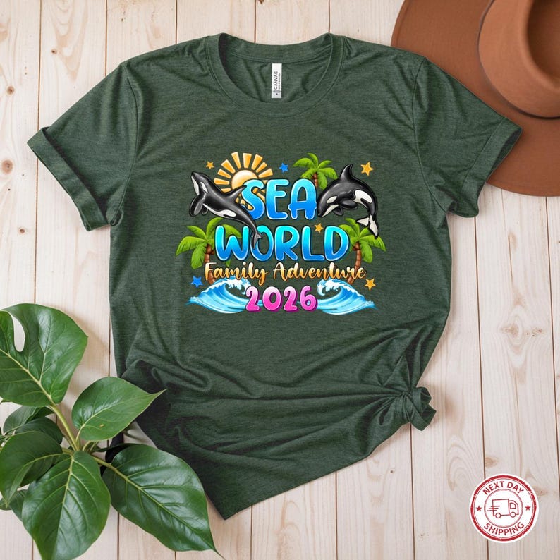 Custom Sea World Family Adventure 2026, Family Sea World Shirts, Sea World Family Vacation Tee, Family Cruise Shirts,Cruise Trip Group Shirt imagem 2